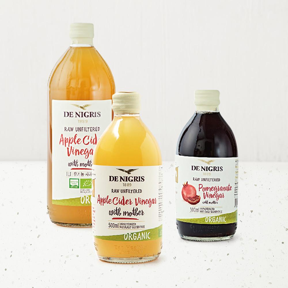 데니그리스 유기농 사과식초 500ml 1L 애사비 애플사이다비니거 석류식초 드니그리스