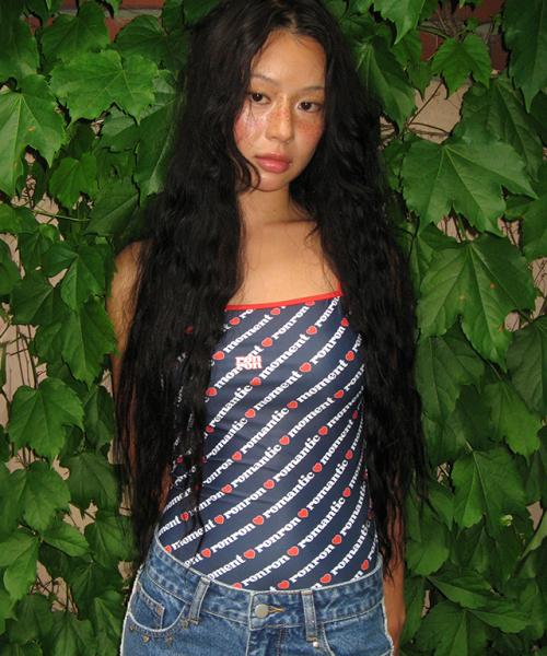 LOGO LETTERING MONOKINI NAVY