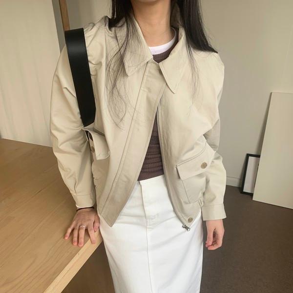 Sage cotton blouson (2c)