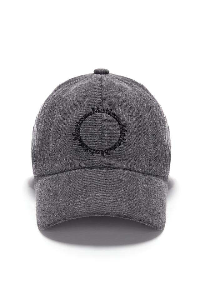 MACARON LOGO BALL CAP IN CHARCOAL