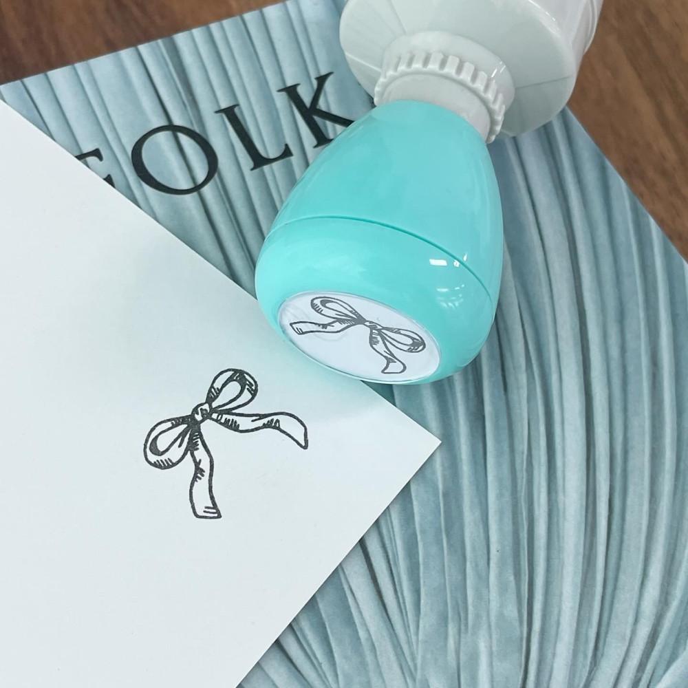 [자체제작] 핸드 드로잉 리본스탬프 (ver.슬림)