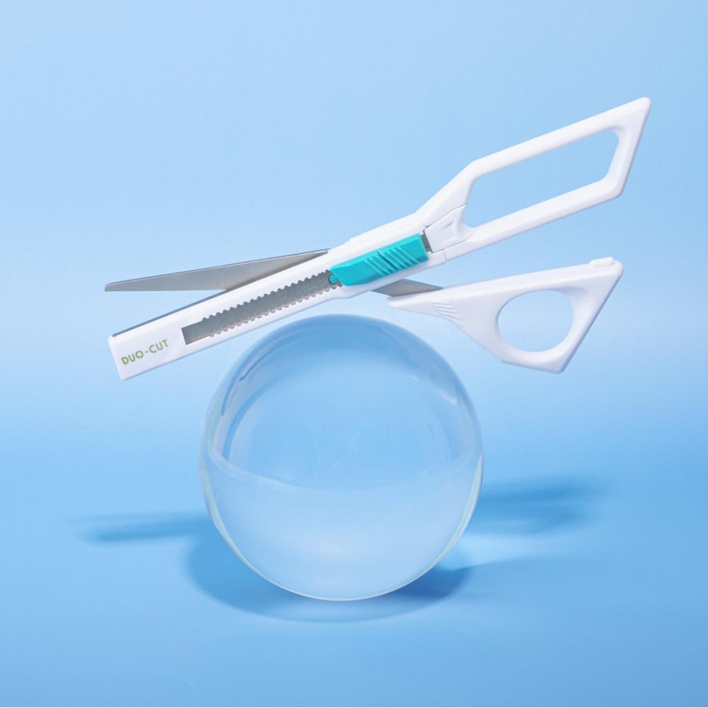 듀오컷 MP-3005 택배 언박싱 사무용 칼 가위 세트 커터칼 2in1 자취템