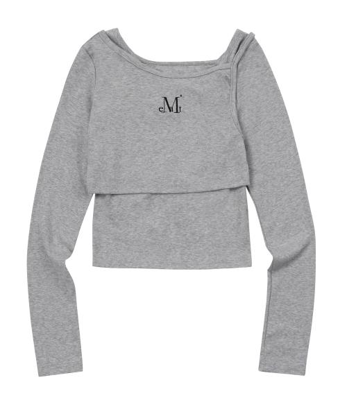 더블리 언발란스 세트 티 (4컬러)