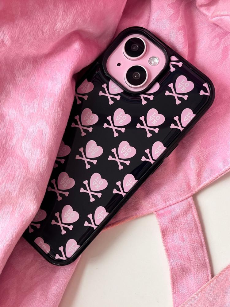 cross bone love epoxy phone case iphone7