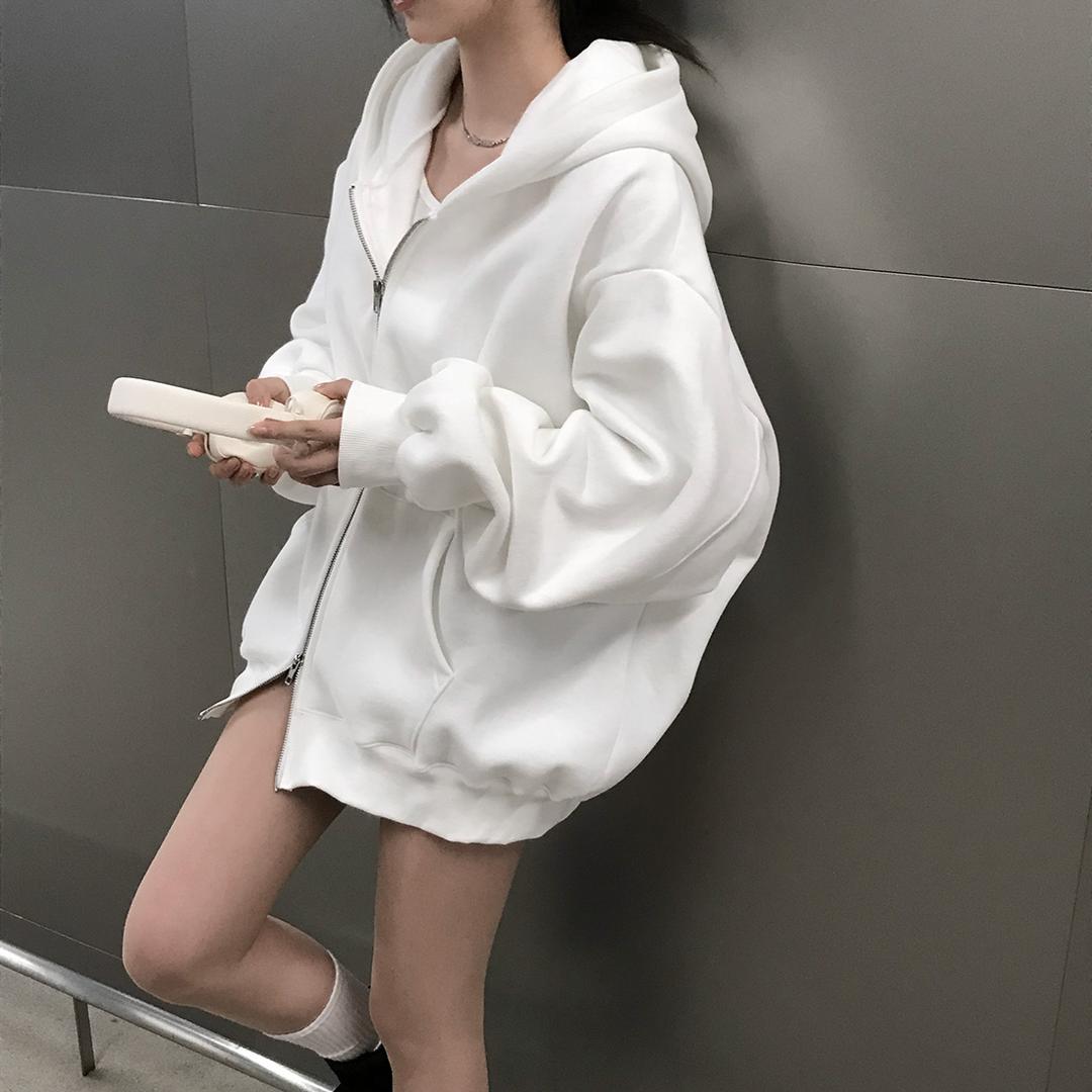 크림치즈마켓 [new~♥오픈5%할인/화요일까지📢] 자체제작 #크치Made [남녀공용] 꿈에 나온 핏, 모어데이즈 양기모 긴팔 후드집업 자켓 - zipup