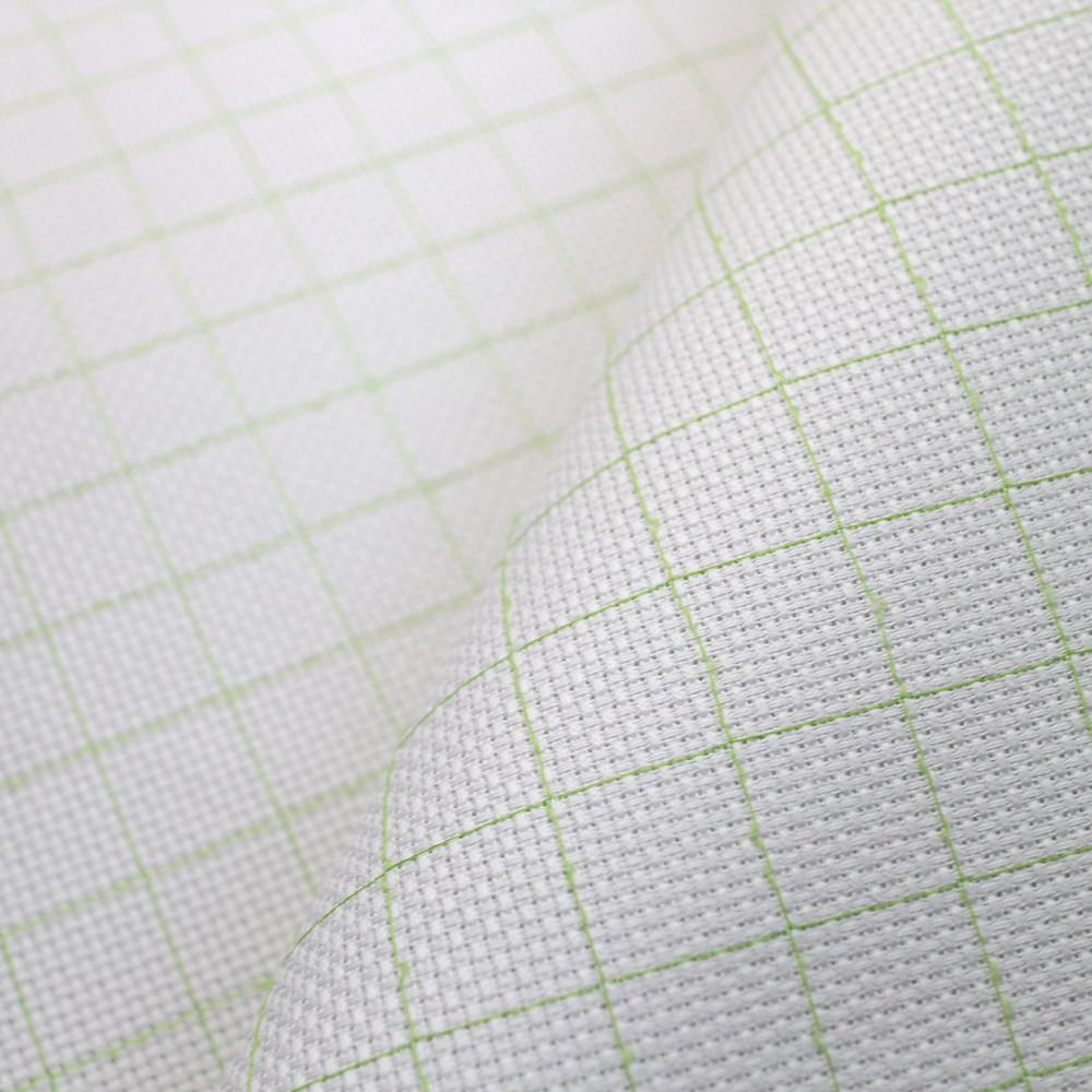 아이다 14CT 1/4마 화이트 (그린라인 모눈 ) 십자수천 십자수원단