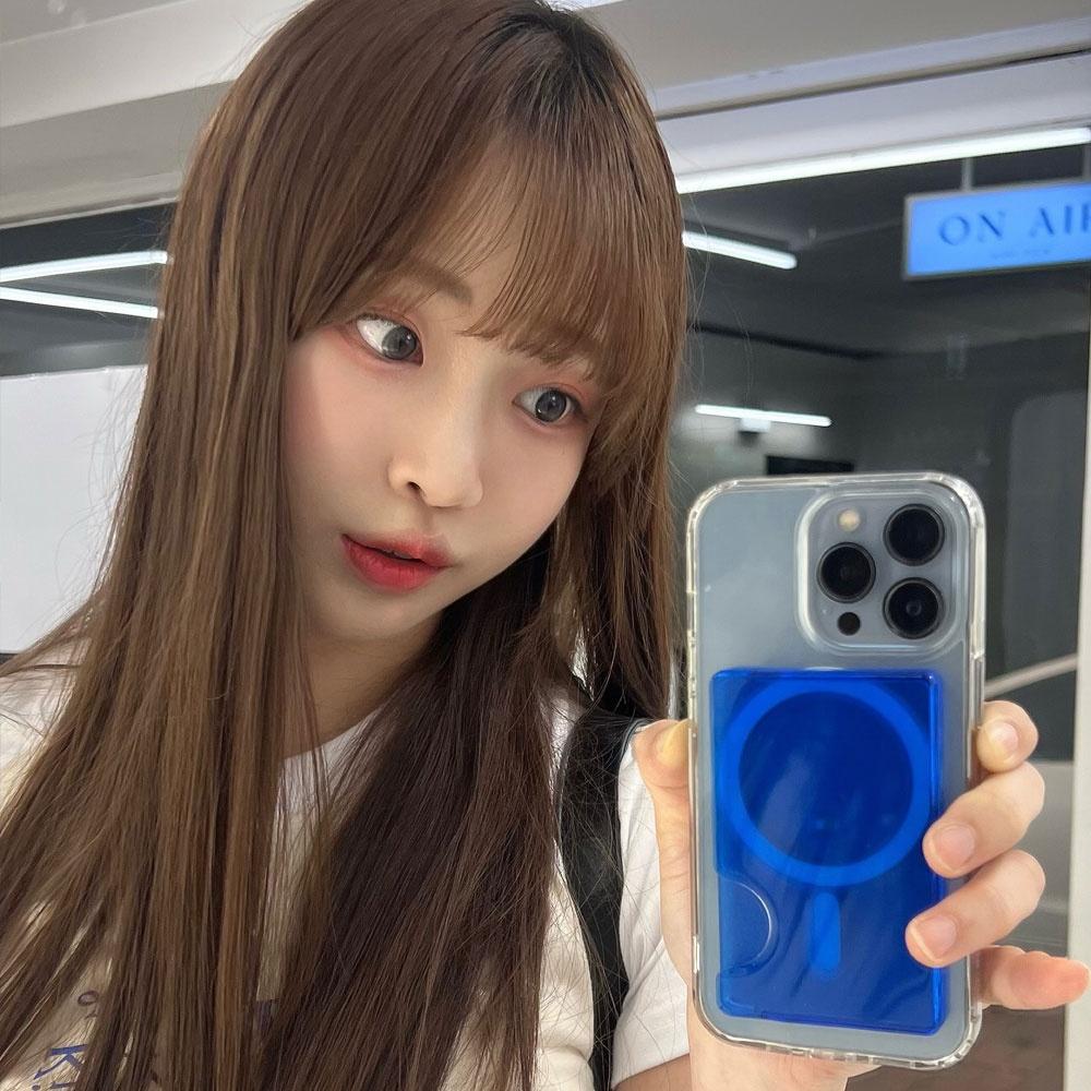 디버스 맥세이프 카드지갑 2장수납 변색방지 더블 클리어 카드포켓 케이스(6color)