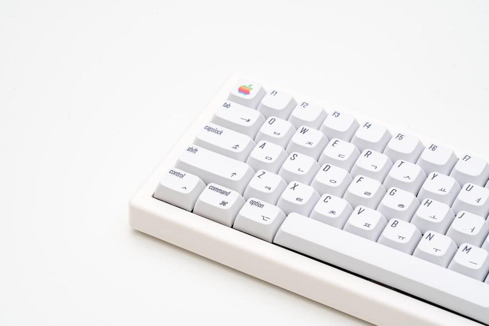[페블온] 퓨어 화이트 맥 한글 XDA 키캡 (141개) 한무무 다얼유 앱코