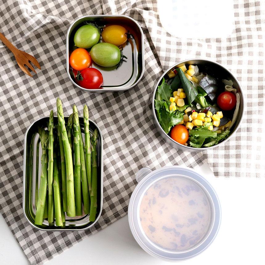 일본 에코 스테인레스 반찬통 도시락통 냉장고보관용기 (4type)