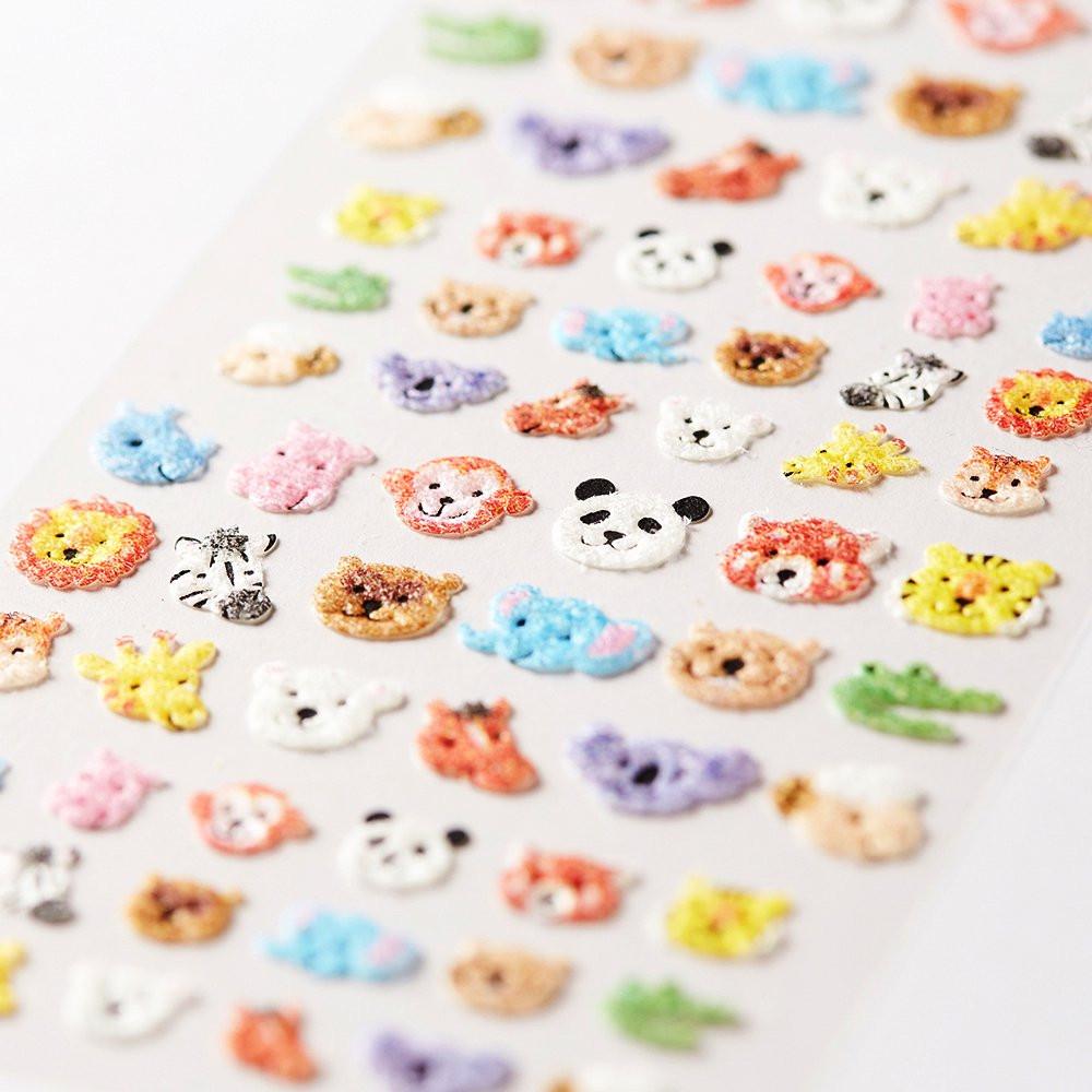 G.C PRESS 동물의 얼굴 133-02 펠트 스티커