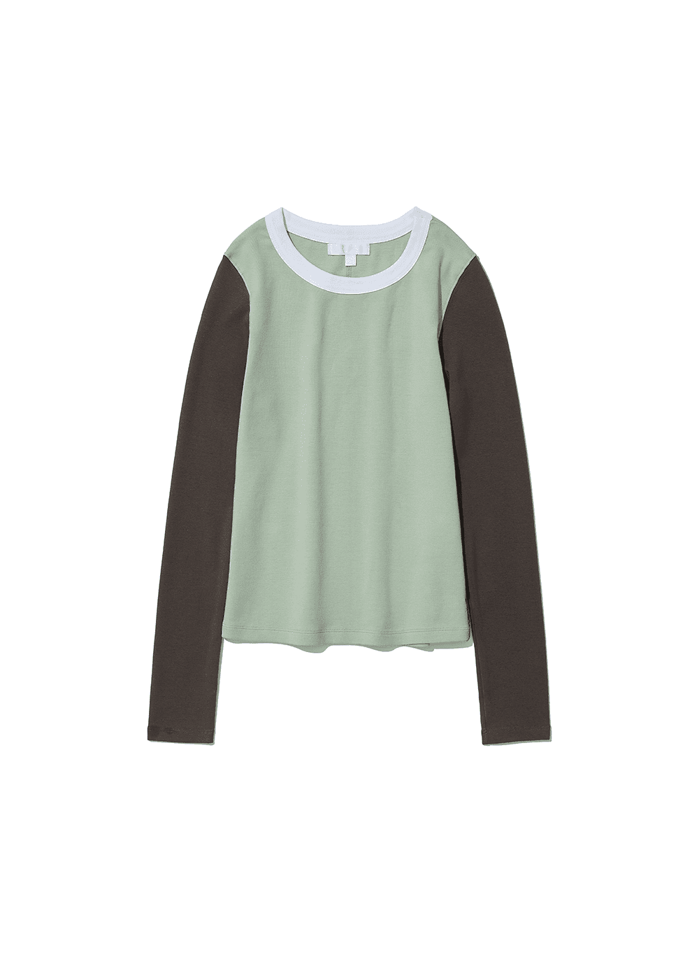 [WOMEN] PWC COLORBLOCK BABY LONG SLEEVE TEE_MINT