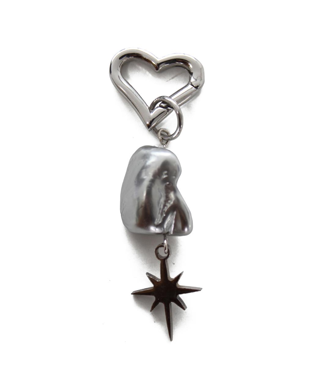 Pearl drop keyring-sparkle