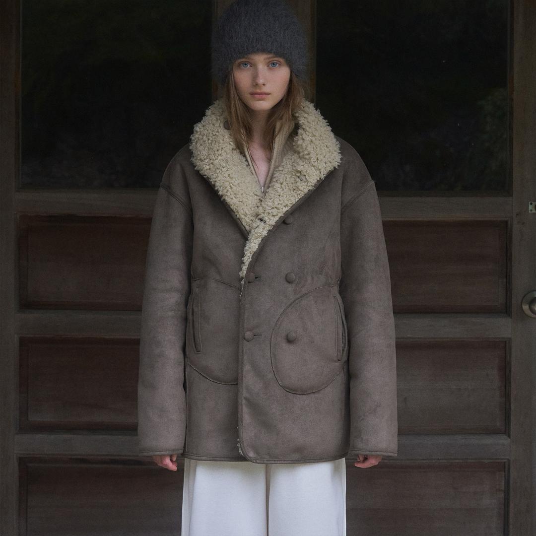 [11/10 순차발송] Tove reversible double jacket (khaki)