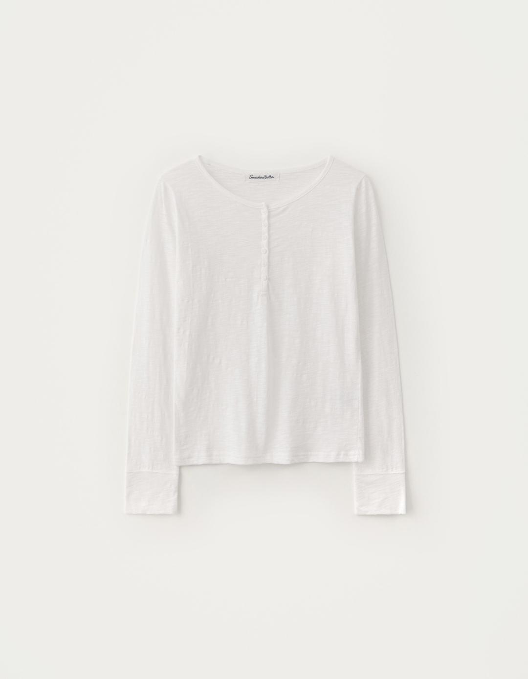 [Release] Slub Henley Long Top - Ivory
