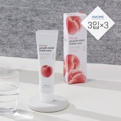 메디안 플레시아 피치민트향 치약 120g 3입 3개