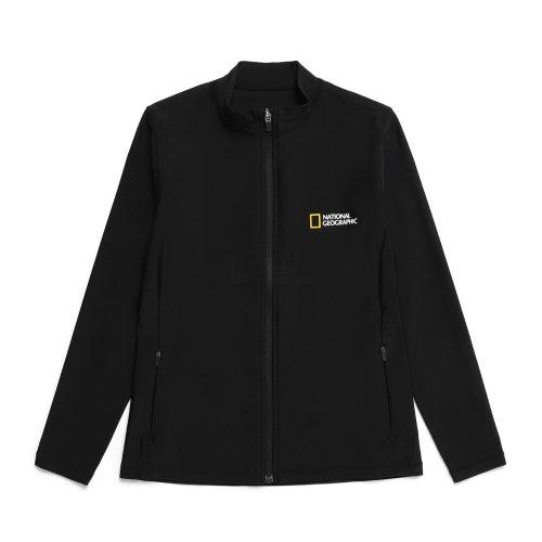 N232WRG700 여성 베이직 집업 래쉬가드 CARBON BLACK