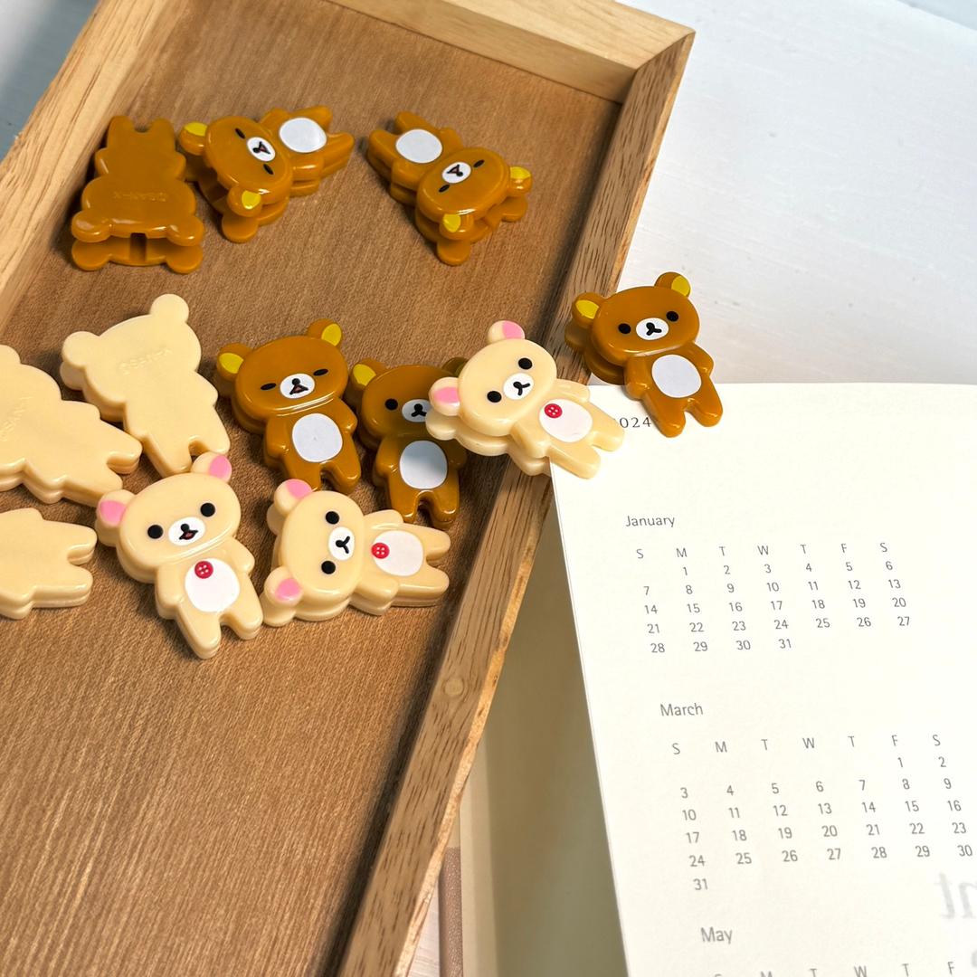 Rilakkuma 리락쿠마 집게형 미니클립 1pcs 고전문구
