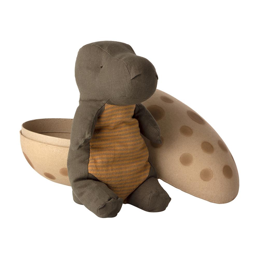 maileg 메일레그 유기농애착인형 Gantosaurus in egg, Medium Dusty Green