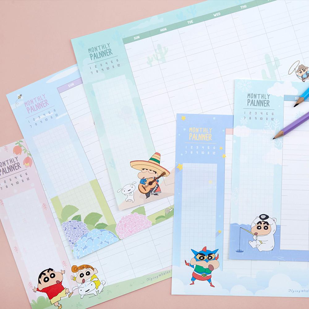 짱구 먼슬리 플래너 패드