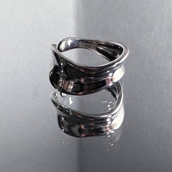 SIVER WAVE RING(925 Silver)