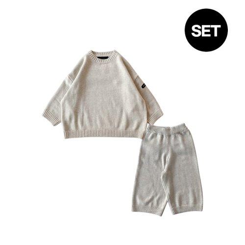 도토리 풀오버+도토리 니트 팬츠 (멜란베이지)SET