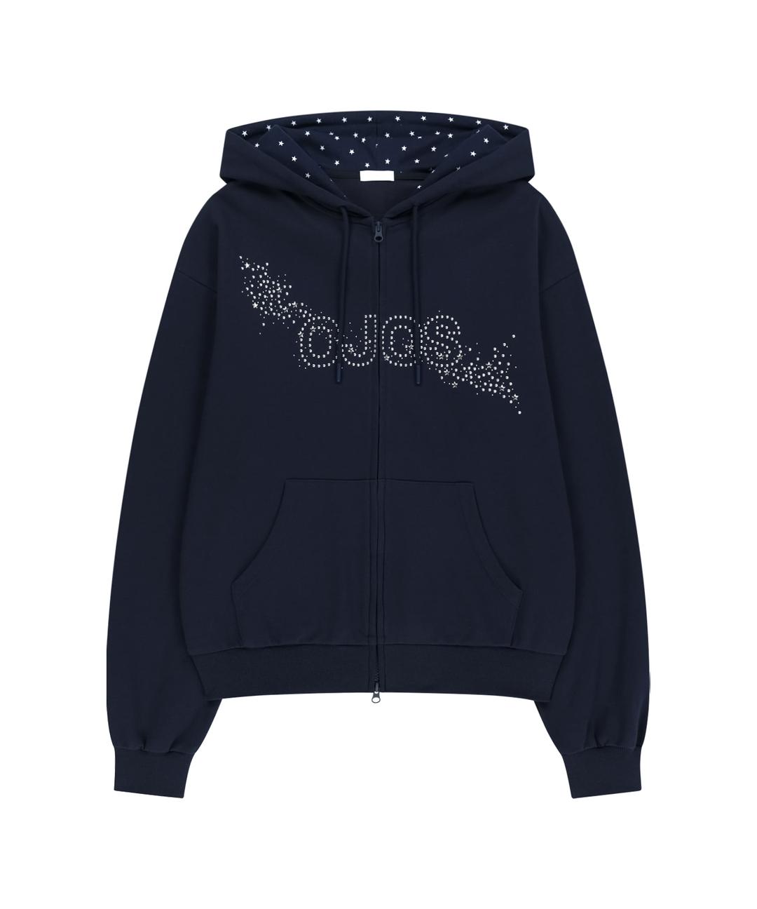 Hotfix Logo Hoodie Zip-up / Navy