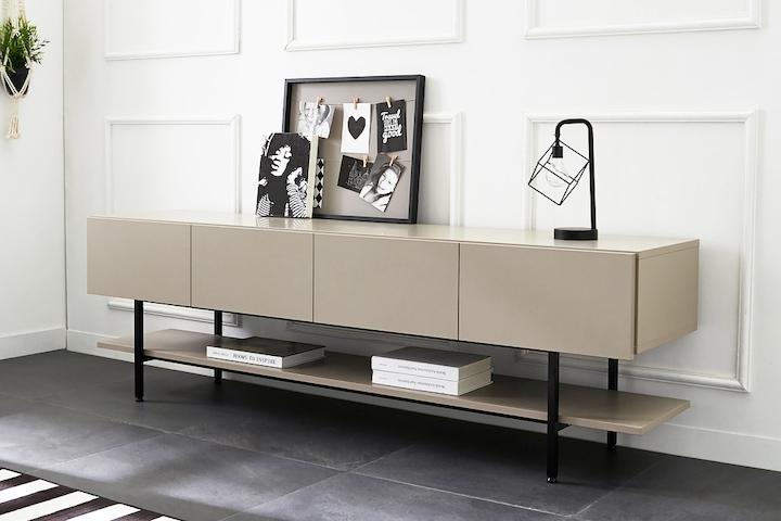 루나 1800 모던 LED조명 TV 거실장 티비다이 4colors