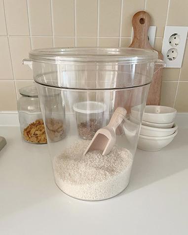 clear container