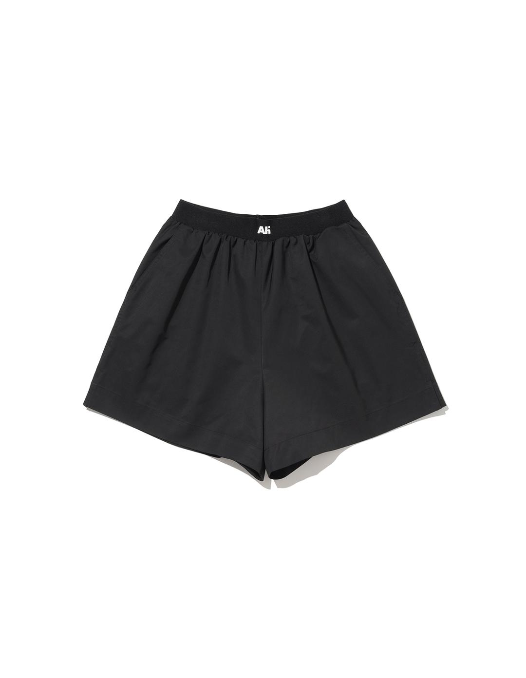 Nylon Banding Shorts Black