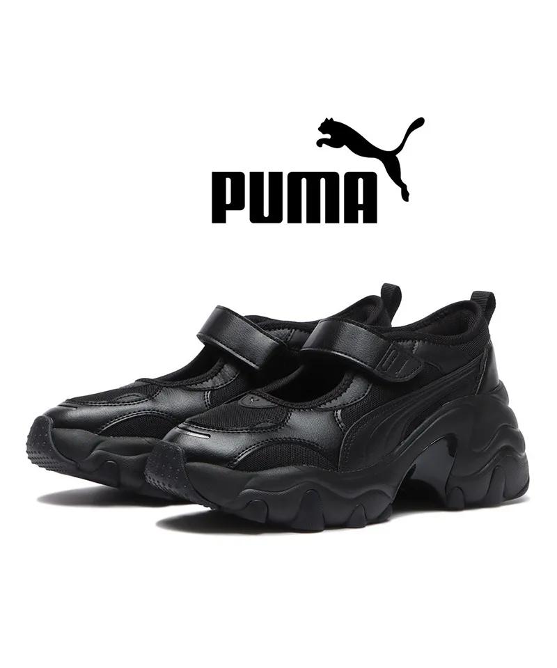 푸마 펄사 웨지 메리제인 샌들 우먼 블랙 398677-02