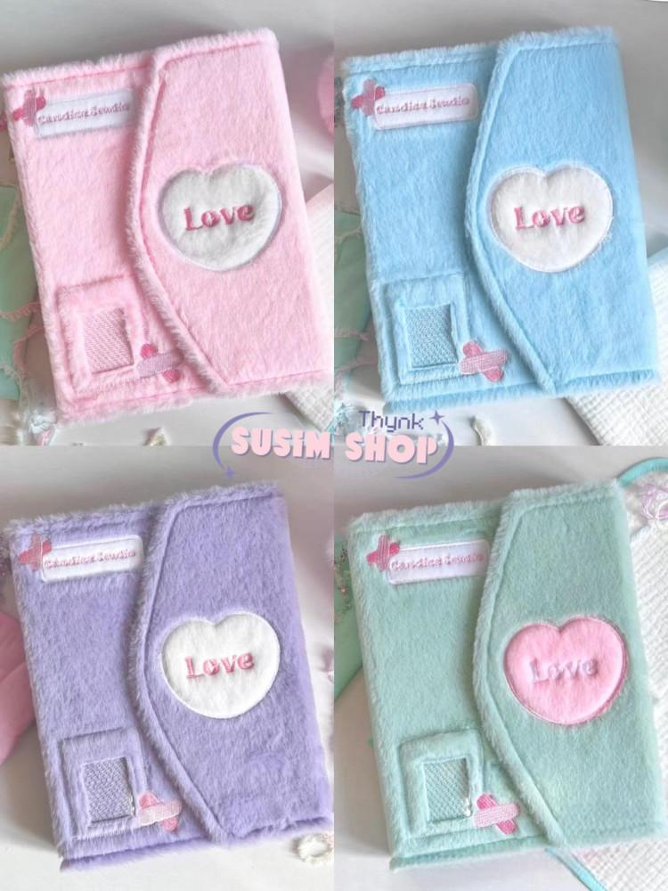 수심 Furry Love Diary(5 color) 푸리 러브 다이어리 A6 미니 6공 바인더
