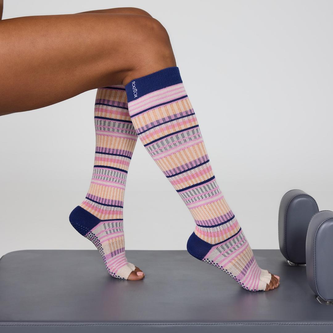 ToeSox Grip H/T Scrunch Knee High Eventide