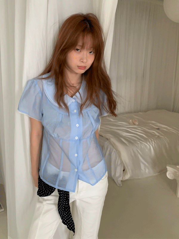 tails see-through blouse