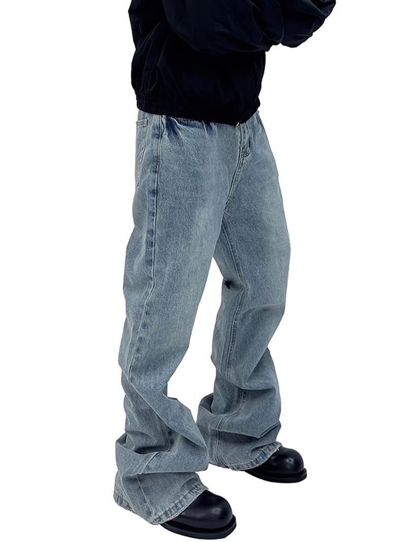 Washing Flared Denim Pants