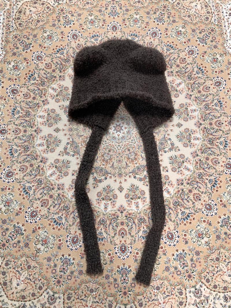 Boucle bear bonnet ( 5 color )