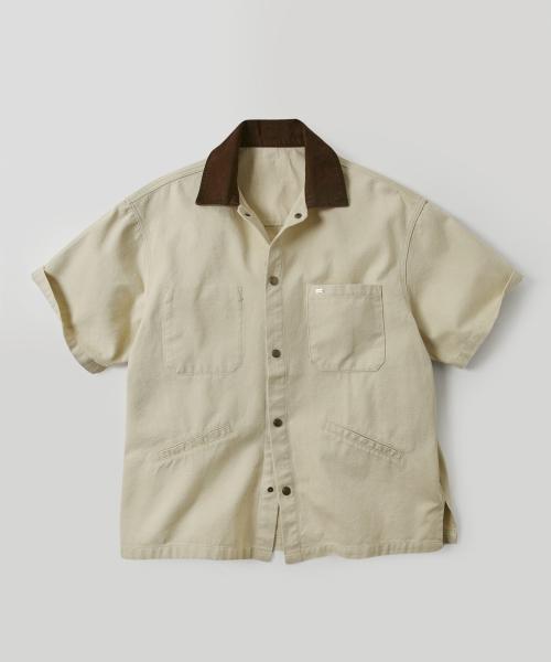 US - 1955 VTG 워크 하프 셔츠_Butter