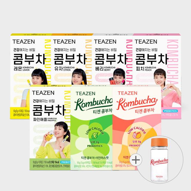 콤부차 혼합 70스틱 (신제품 망고구아바/샤인머스캣/레몬/베리/유자/피치/파인애플)