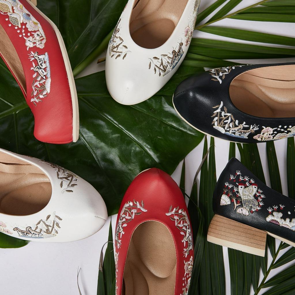 십장생 한복신 꽃신 전통신 한복신발 수제화
