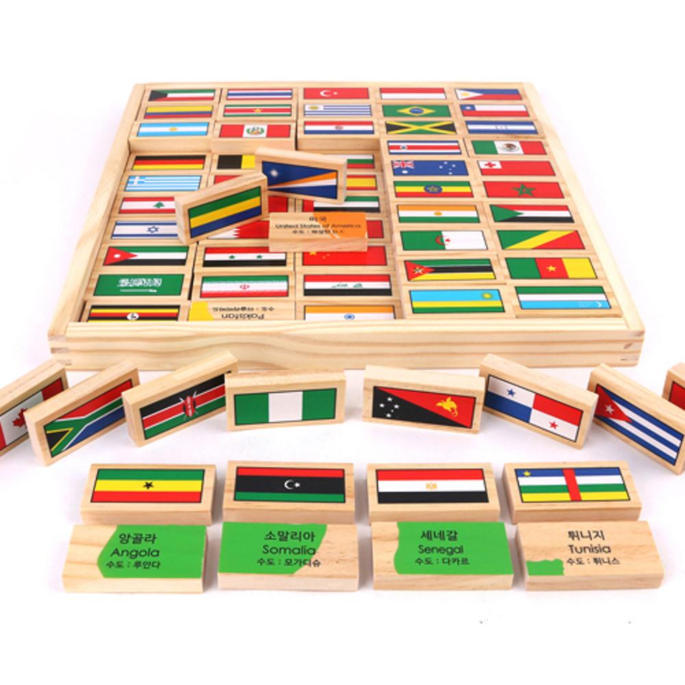 만국기도미노100 - 5세 어린이선물 장난감 블럭