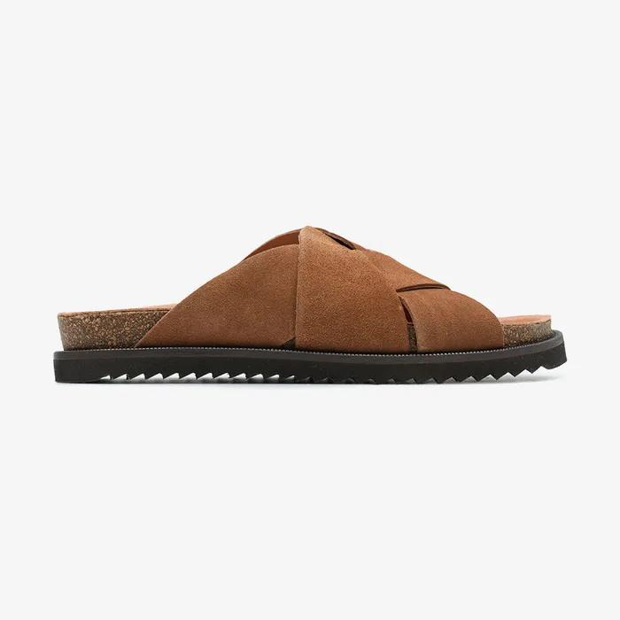 LIMITED VELVET MULE - CAMEL