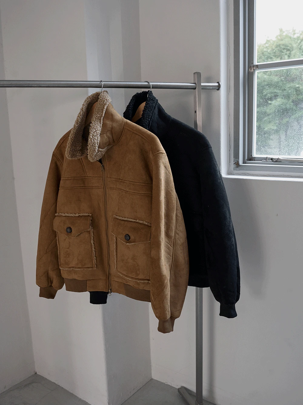 Arbon Suede Shearling Blouson (2color)