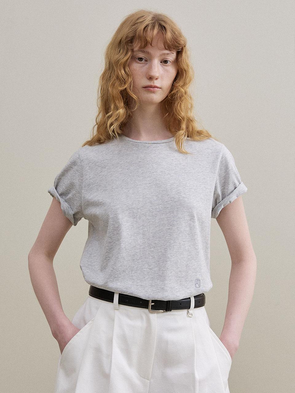 실켓 레귤러핏 로고 반팔 티셔츠_5COLORS