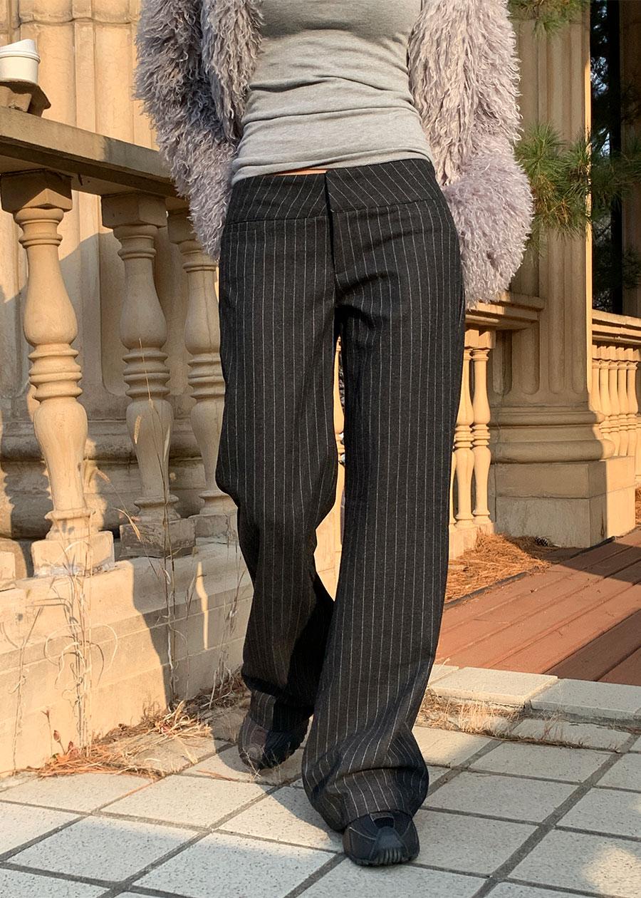 WOOL LOW SLACKS (S,M)