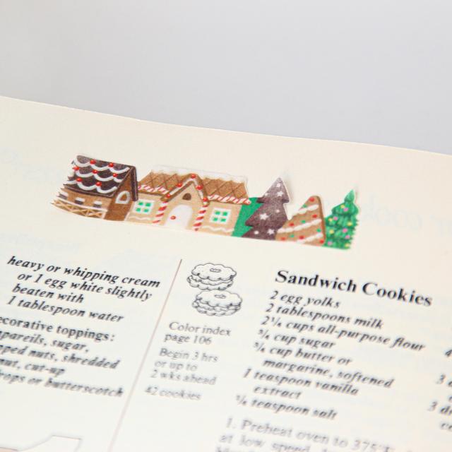 Gingerbread House Die-cut Masking Tape