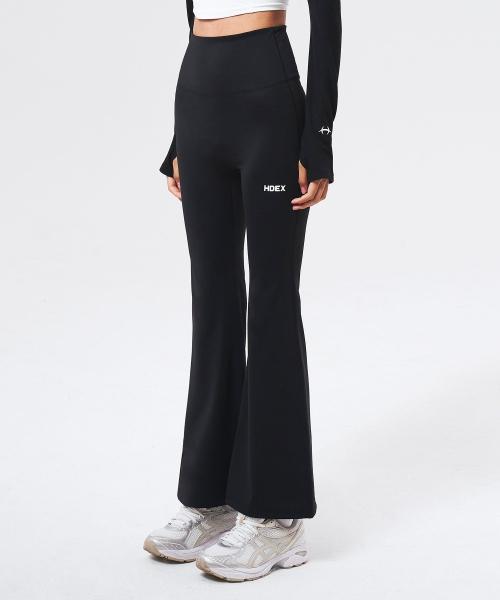 우먼스 펌 서포트 부츠컷 레깅스 (Black)