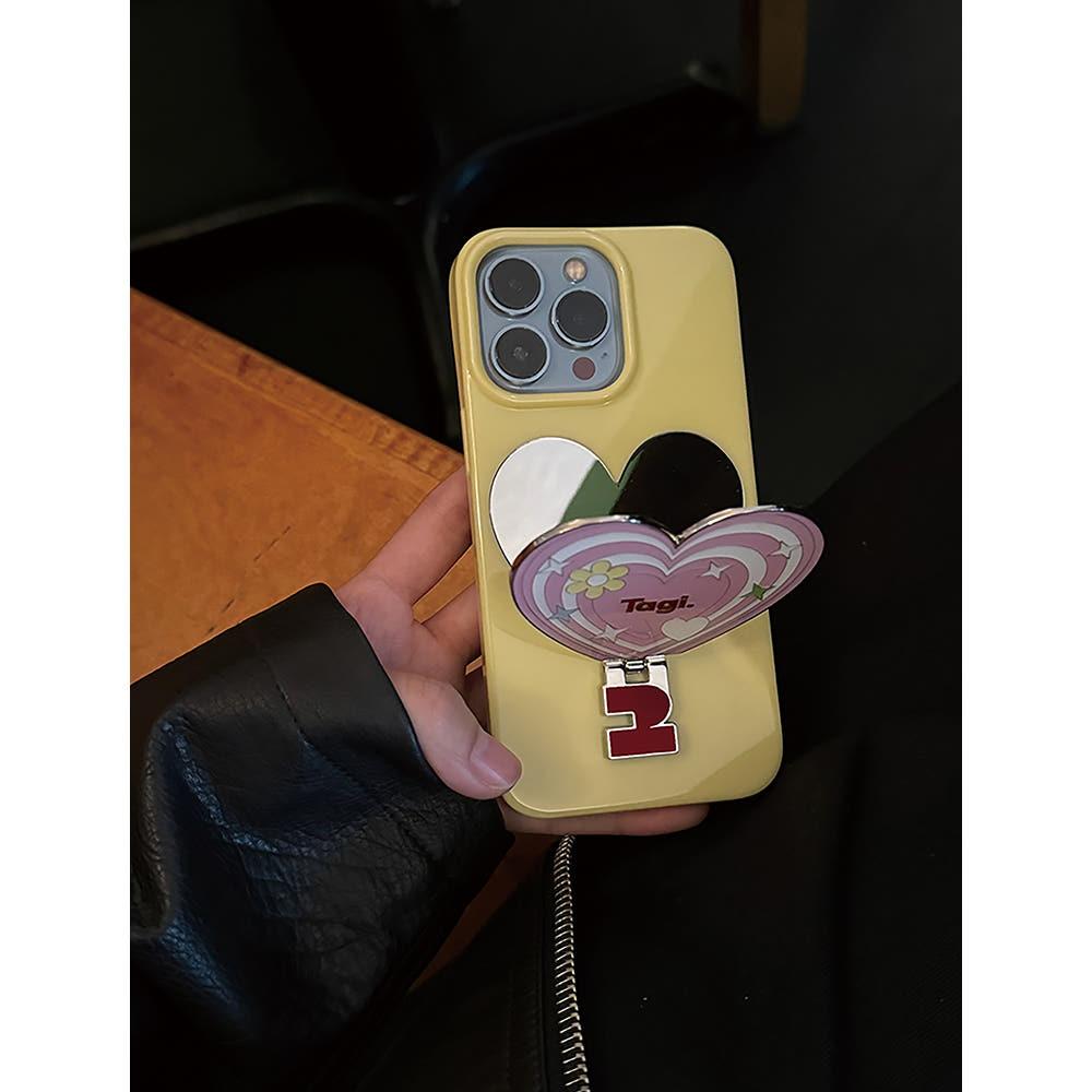 Tagi 블링블링 하트 거울 아이폰 폰케이스