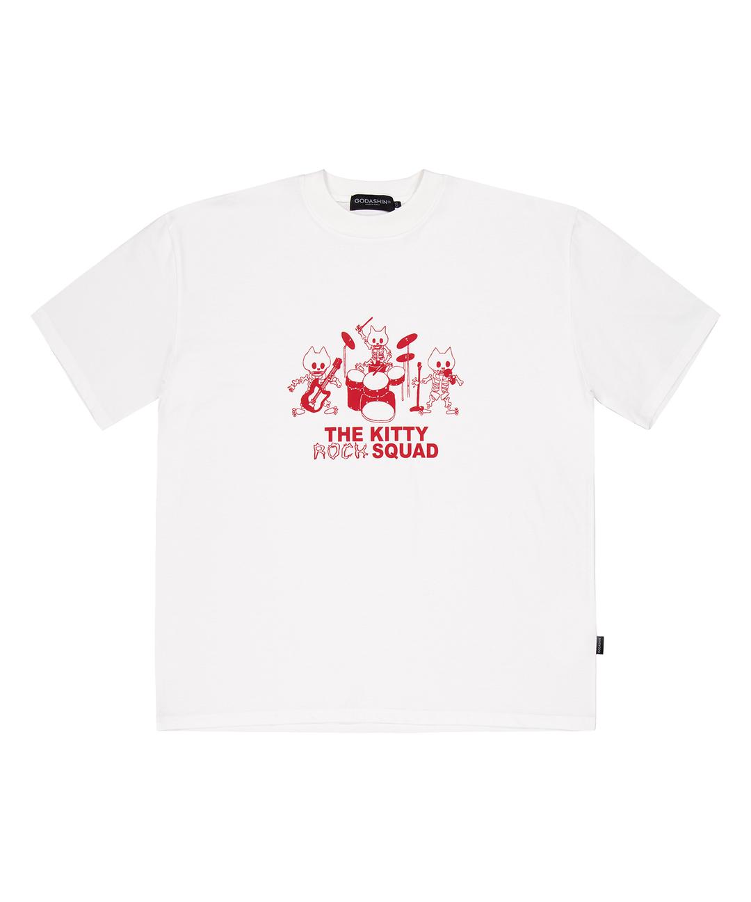 Kitty Rock Squad T-Shirt (White)