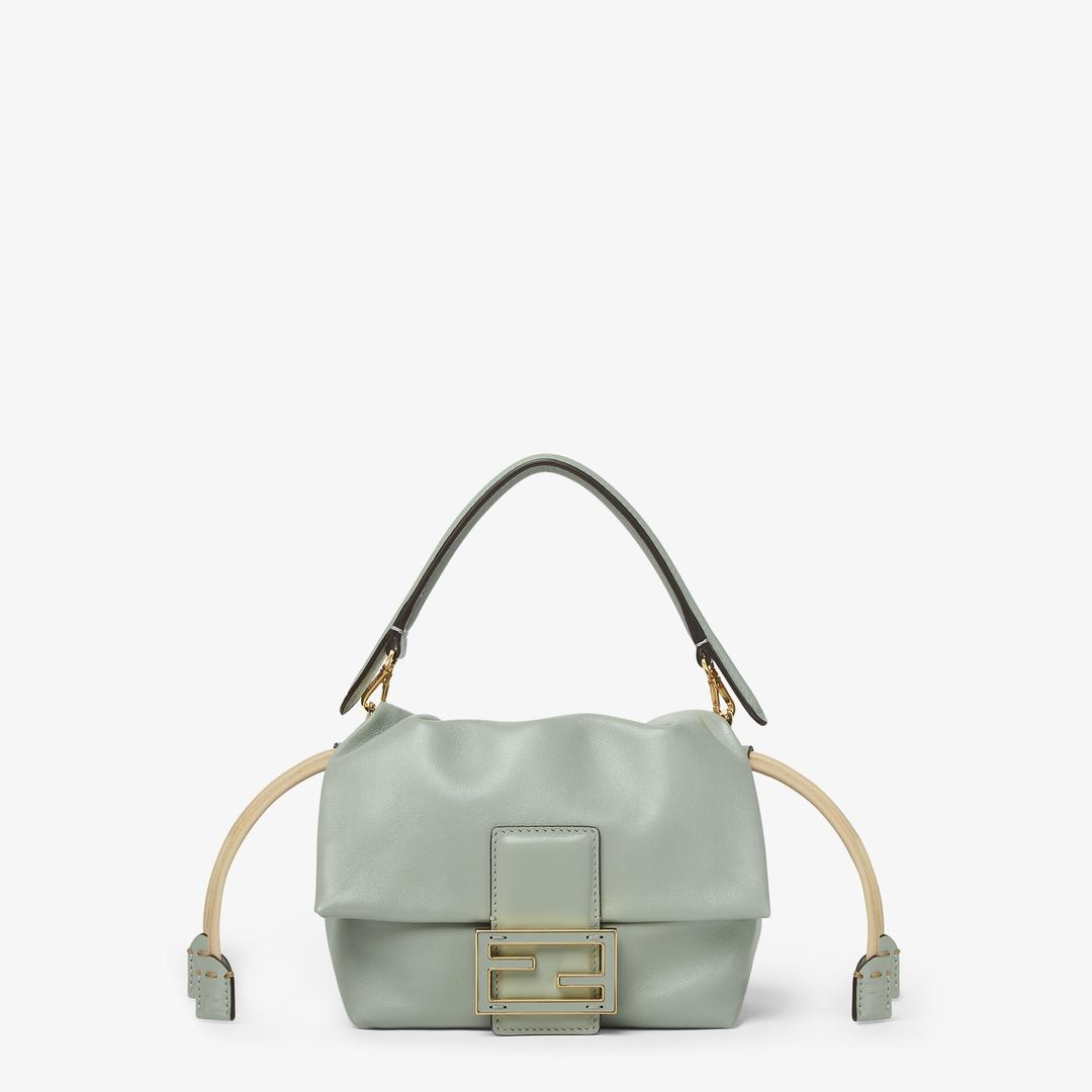 펜디 맘마백 스몰마차 그린 나파 가죽 미니 백