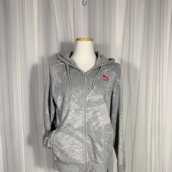 ja499 퓨마 puma 그레이 마블 후드집업(s)빈티지벨라