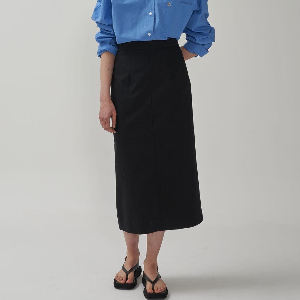 [17차][29CM 단독] 베이직 슬릿 스커트-Black